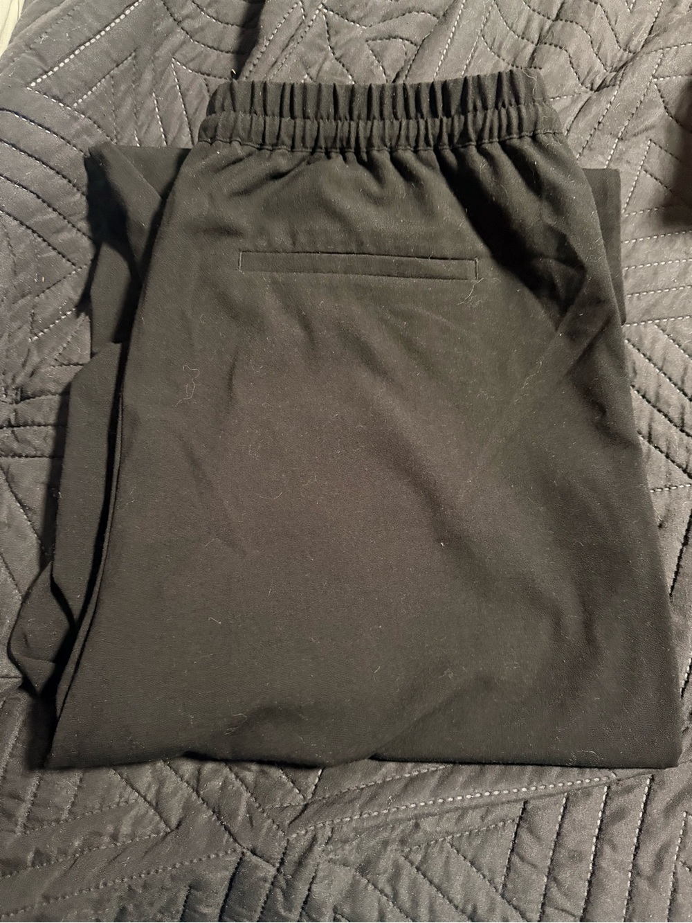 Reitmans Wideleg Black Elastic-Waist Pants